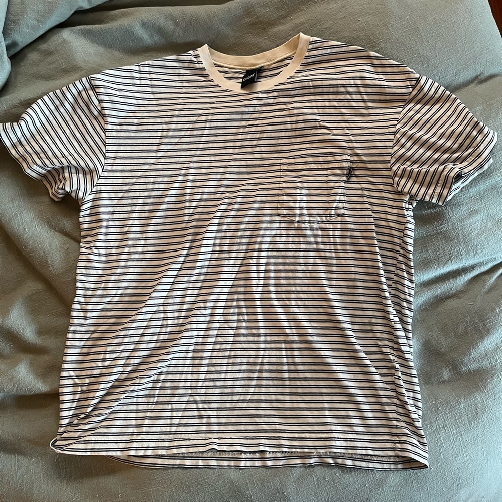 Only NY Striped Pocket T Shirt